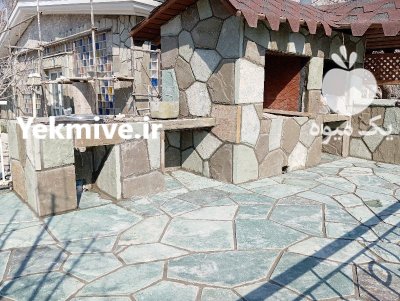 اجرای سنگ مالون سنگ لاشه سنگ در گروه سازنده در یکمیوه -عکس3