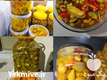 فروش انواع ترشی خیارشور سرکه فله در گروه محصولات ترشی در یکمیوه -عکس1