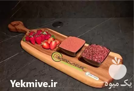 فروش توت فرنگی دمنوش با طعم در تهران در گروه خرید و فروش میوه خشک در یکمیوه -عکس1