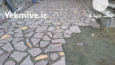 اجرای سنگ مالون شریفی پیمانکاری سنگ در گروه سازنده در یکمیوه -عکس3