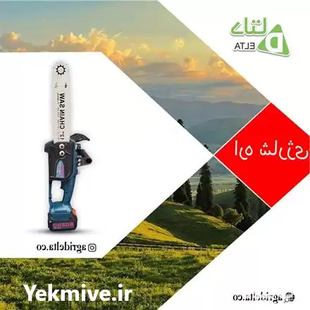 فروش اره زنجیری شارژی 30 سانتیمتر 168 و لت در کرج در گروه خرید و فروش اره برقی در یکمیوه -عکس1