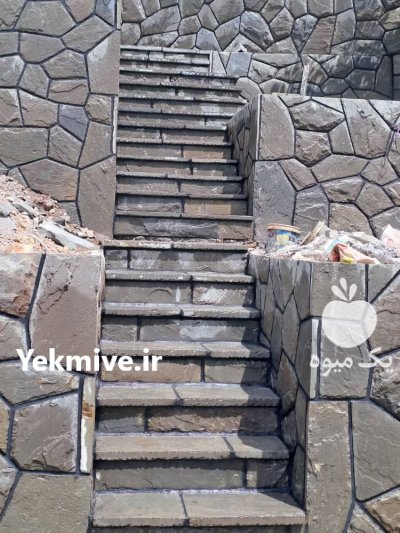 اجرای سنگ لاشه فروش سنگ لاشه در گروه سازنده در یکمیوه -عکس3