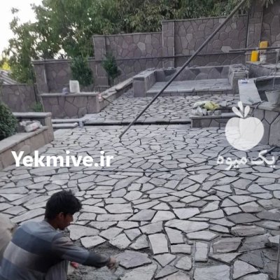 اجرای سنگ لاشه فروش سنگ لاشه در گروه سازنده در یکمیوه -عکس2