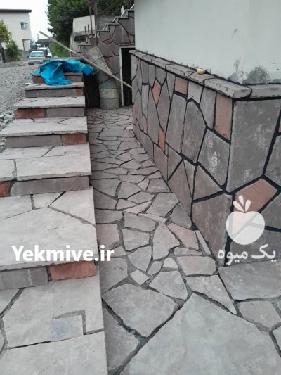 اجرای سنگ لاشه فروش سنگ لاشه در گروه سازنده در یکمیوه -عکس2