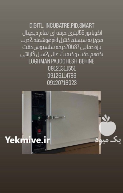 انکوباتور آزمایشگاهی آون دیجیتال هوشمند در تهران در گروه آزمایشگاه در یکمیوه -عکس1