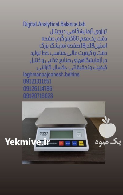 ترازوی دیجیتال آزمایشگاهی ترازو دیجیتال لقمان پژوهش در گروه آزمایشگاه در یکمیوه -عکس4