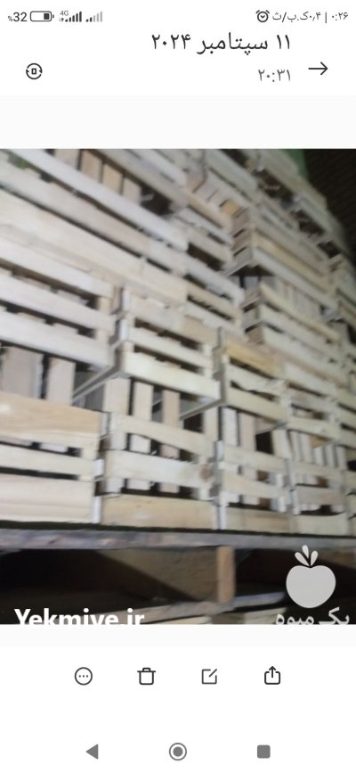 جعبه چوبی انگور در بندرانزلی در گروه خرید و فروش بسته بندی چوبی در یکمیوه -عکس1