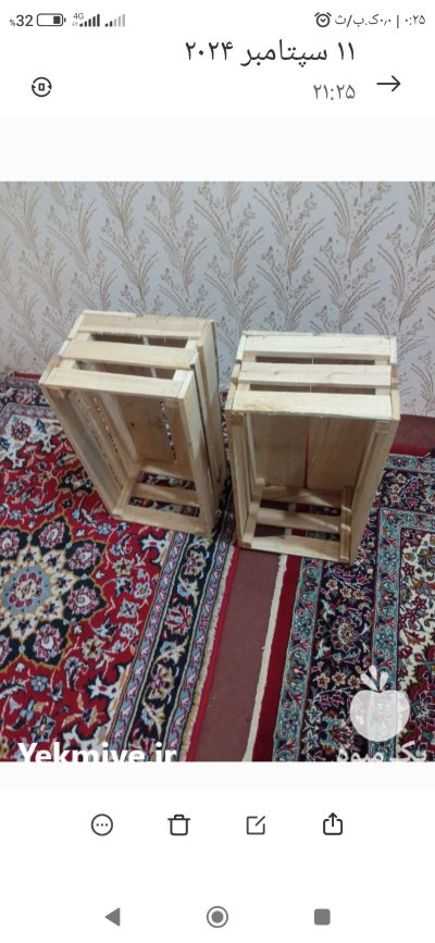 جعبه چوبی انگور در بندرانزلی در گروه خرید و فروش بسته بندی چوبی در یکمیوه -عکس3