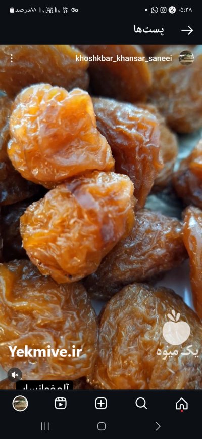 فروش آلو و لواشک آفتاب خشک در خوانسار در گروه فرآورده های آلو و آلوچه در یکمیوه -عکس1