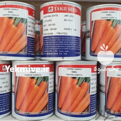 بذر هویج کینگ KING تاکی ژاپن در اهواز در گروه خرید و فروش بذر هویج در یکمیوه -عکس1