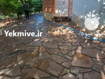 اجرای سنگ لاشه فروش سنگ لاشه در آبسرد در گروه سازنده در یکمیوه -عکس3