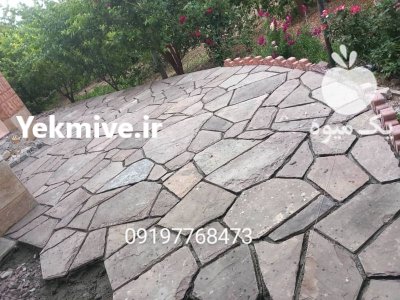 اجرای سنگ لاشه فروش سنگ لاشه در آبسرد در گروه سازنده در یکمیوه -عکس1