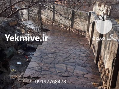 اجرای سنگ لاشه فروش سنگ لاشه در آبسرد در گروه سازنده در یکمیوه -عکس1