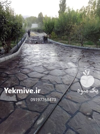 اجرای سنگ لاشه فروش سنگ لاشه در آبسرد در گروه سازنده در یکمیوه -عکس1
