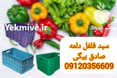 فروش سبد گلخانه سبد فلفل دلمه جعبه فلفل در پاکدشت در گروه خرید و فروش انواع سبد در یکمیوه -عکس2