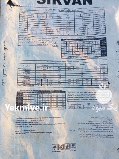 اکسترود کپور سیروان در ایلام در گروه خرید و فروش ماهی کپور در یکمیوه -عکس2