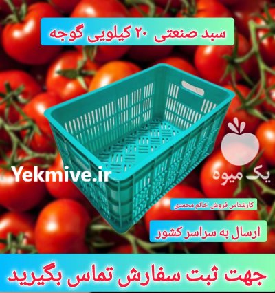 سبد بیست کیلویی گوجه سبد صنعتی در شیراز در گروه خرید و فروش انواع سبد در یکمیوه -عکس1