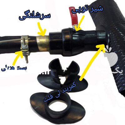 فروش اتصالات لوله های تاشو در سمنان در گروه خرید و فروش لوله کشاورزی در یکمیوه -عکس1