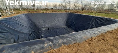 استخر های پلیمری ذخیره آب کشاورزی در خرم آباد در گروه خرید و فروش ژئوممبران و ژئوتکستایل در یکمیوه -عکس1