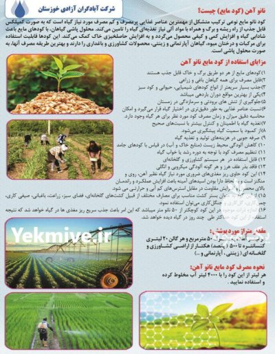 فروش نانو کود آهن کنسانتره ابادگران در تهران در گروه خرید و فروش کود آهن در یکمیوه -عکس2