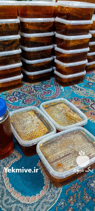عسل مومدار و بدون موم در یزد در گروه عسل شیره و فرآورده ی مربا در یکمیوه -عکس1